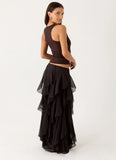 Silvanna Maxi Skirt Chocolate