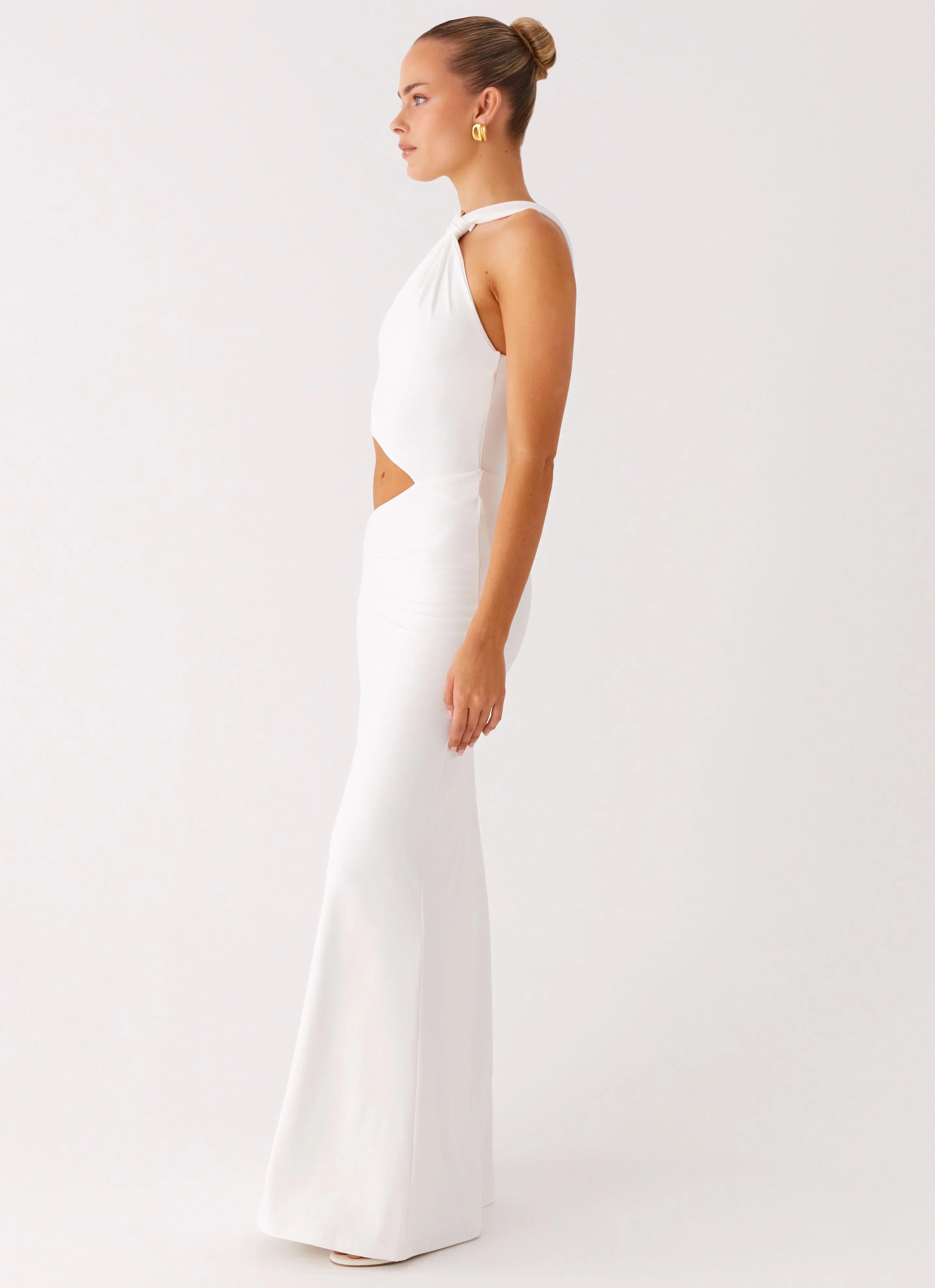 Juliander Knot Maxi Dress White