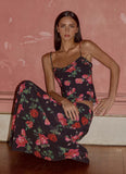 Star Girl Chiffon Maxi Skirt Midnight Bloom