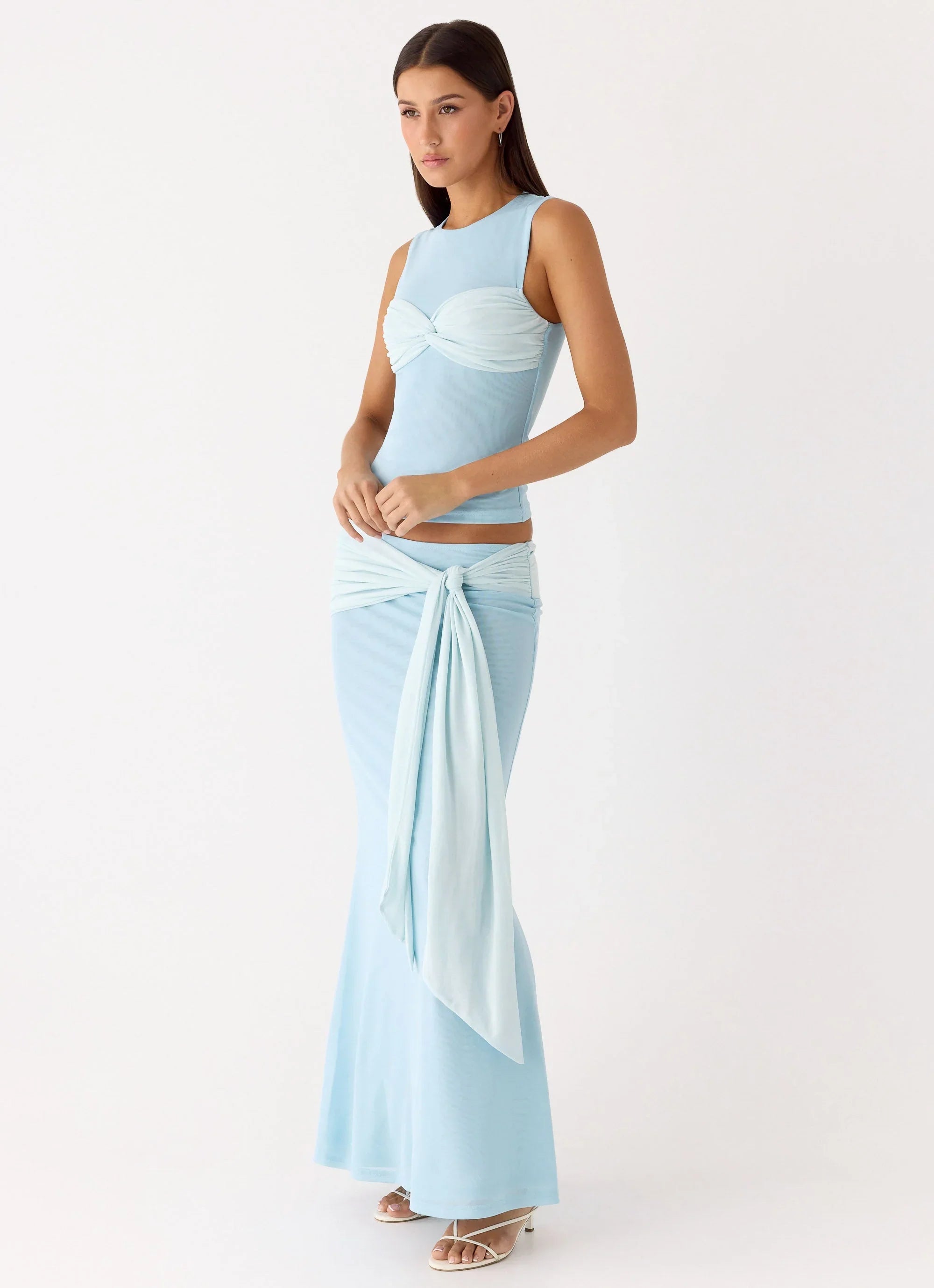 Delani Maxi Skirt Blue