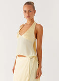 Pollie Halter Top Yellow