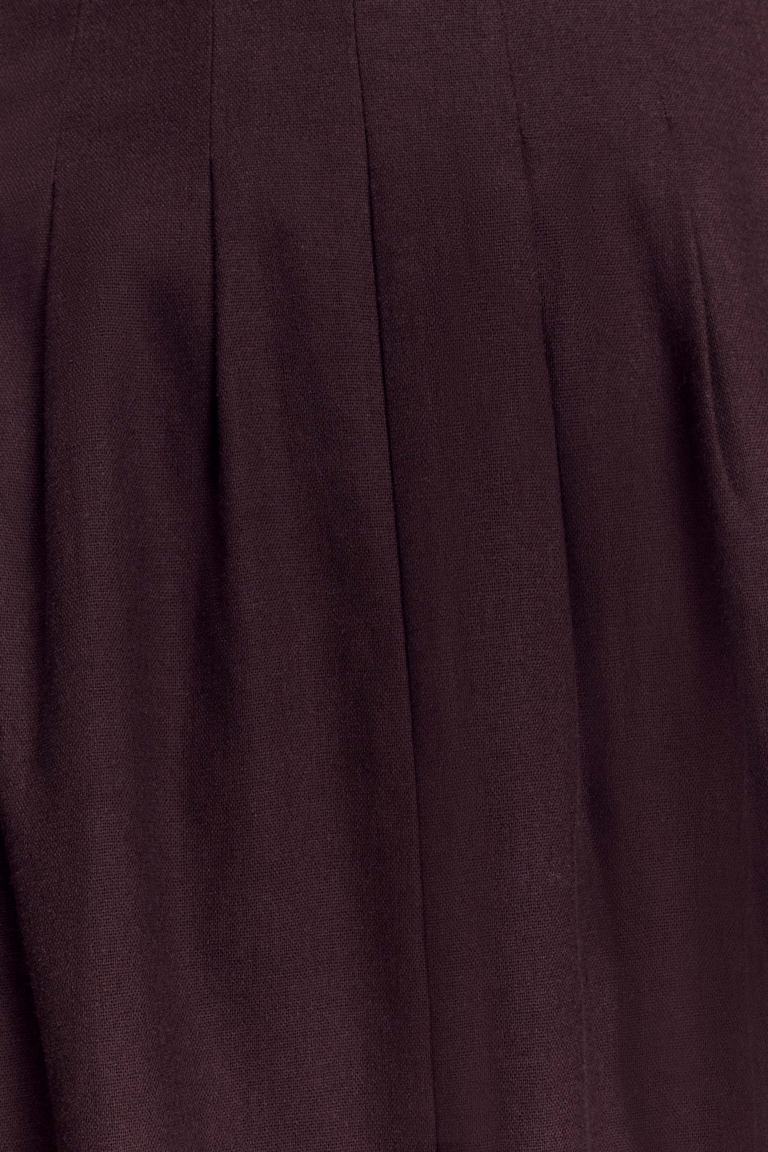 Aysha Buttoned Linen Midi Dress Chocolate