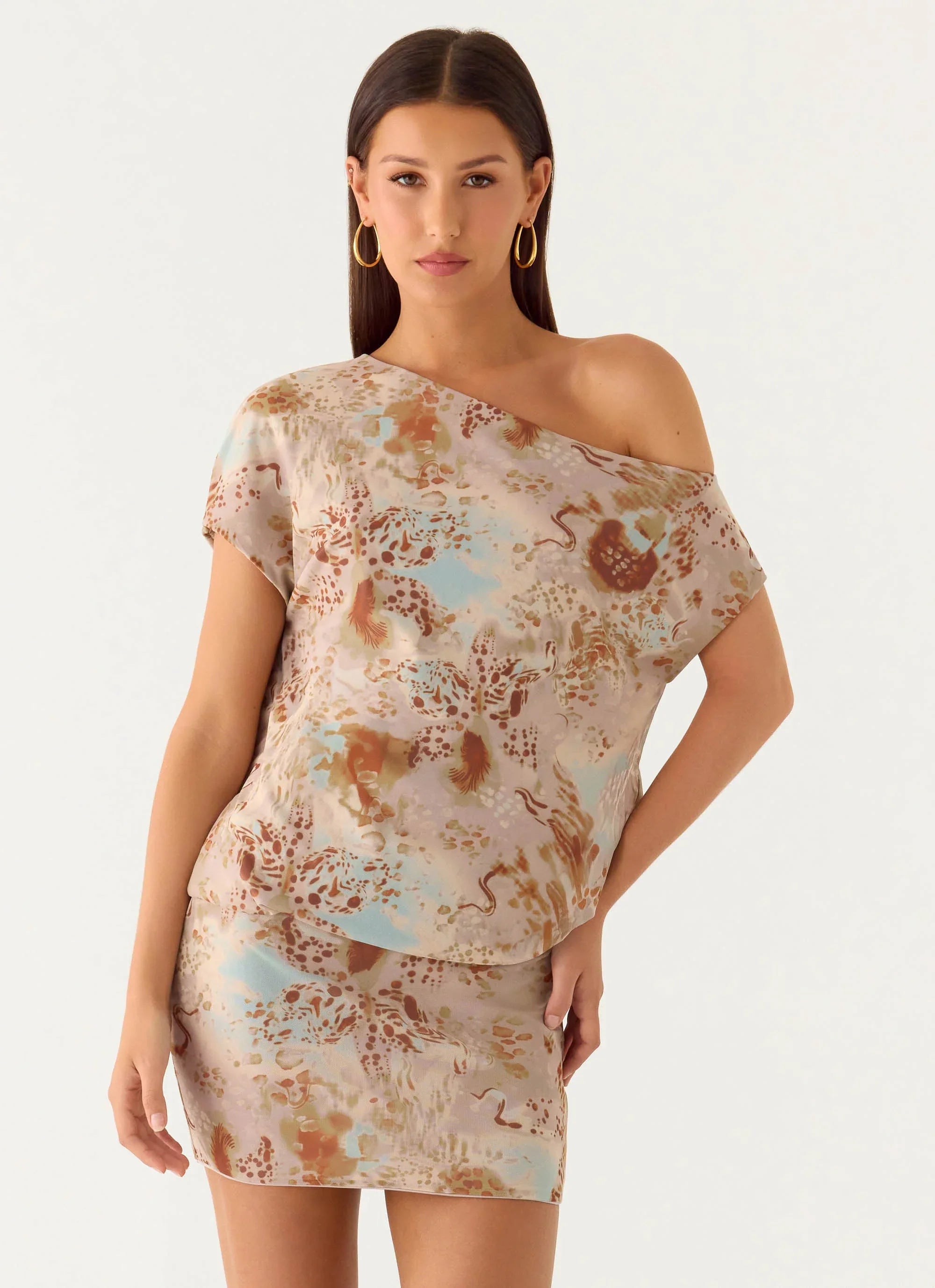 Cinema Mini Dress Desert Blur