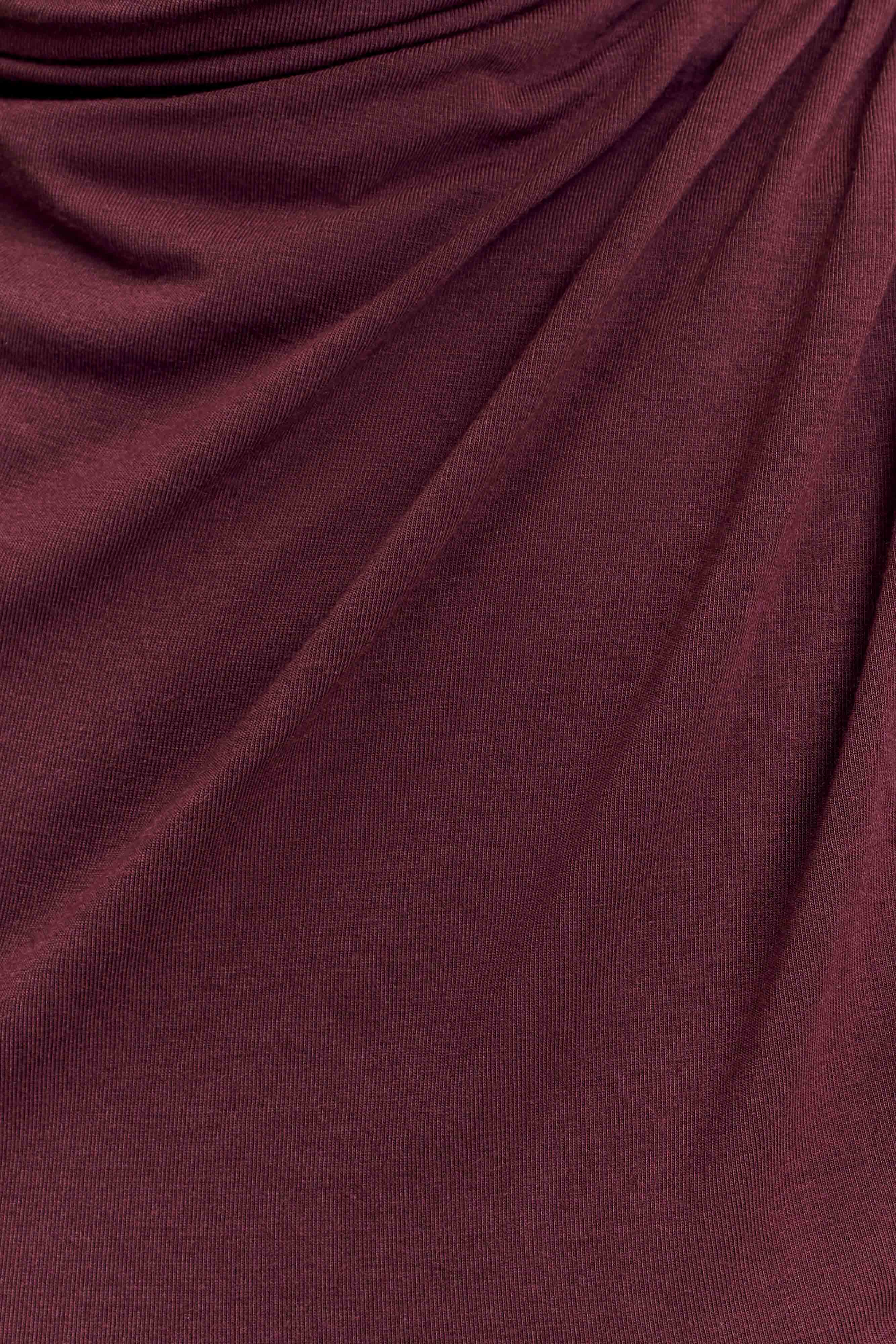 Freesia High Neck Sleeveless Top Mahogany