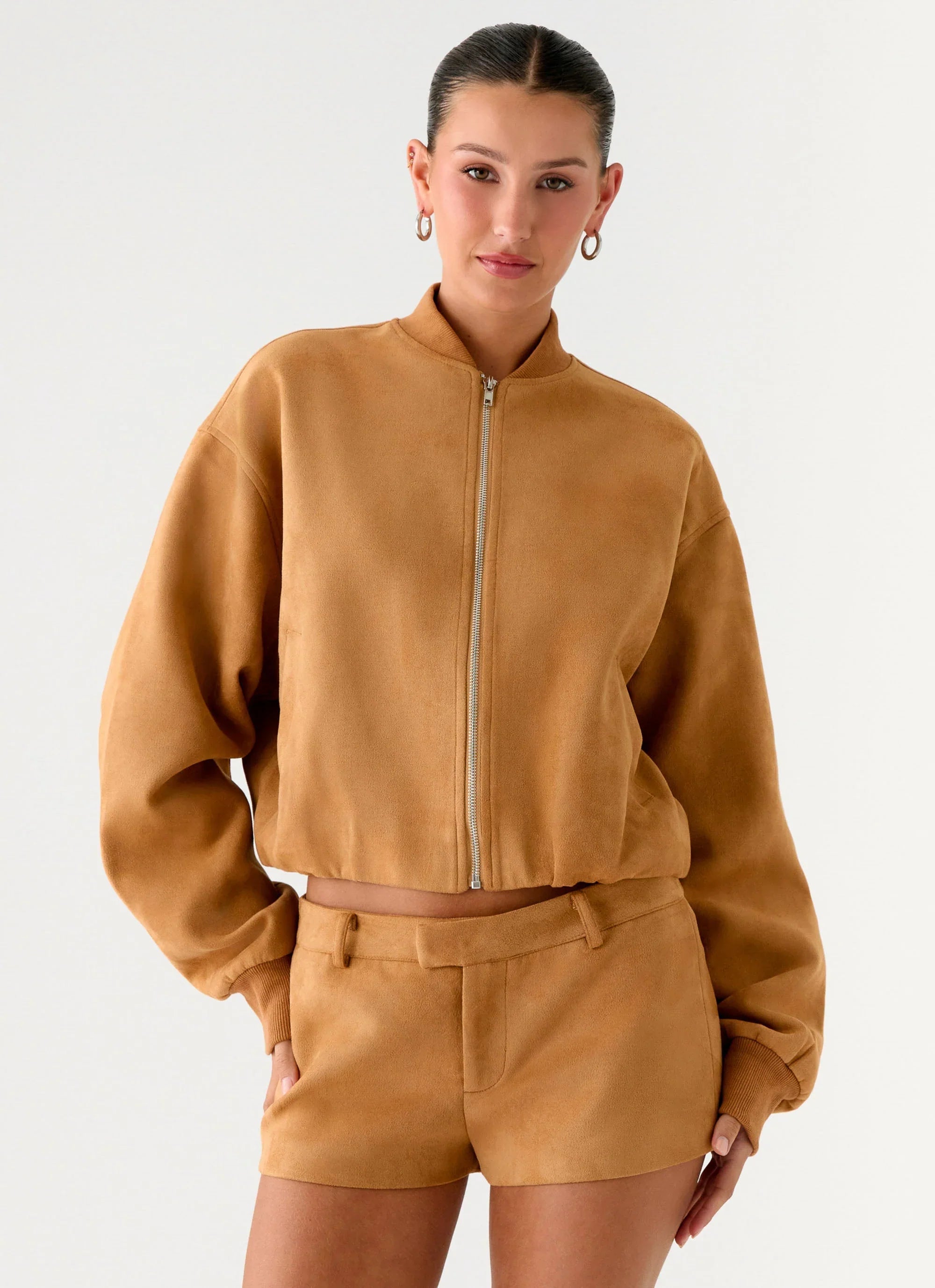 Thats Chill Mini Shorts Brown