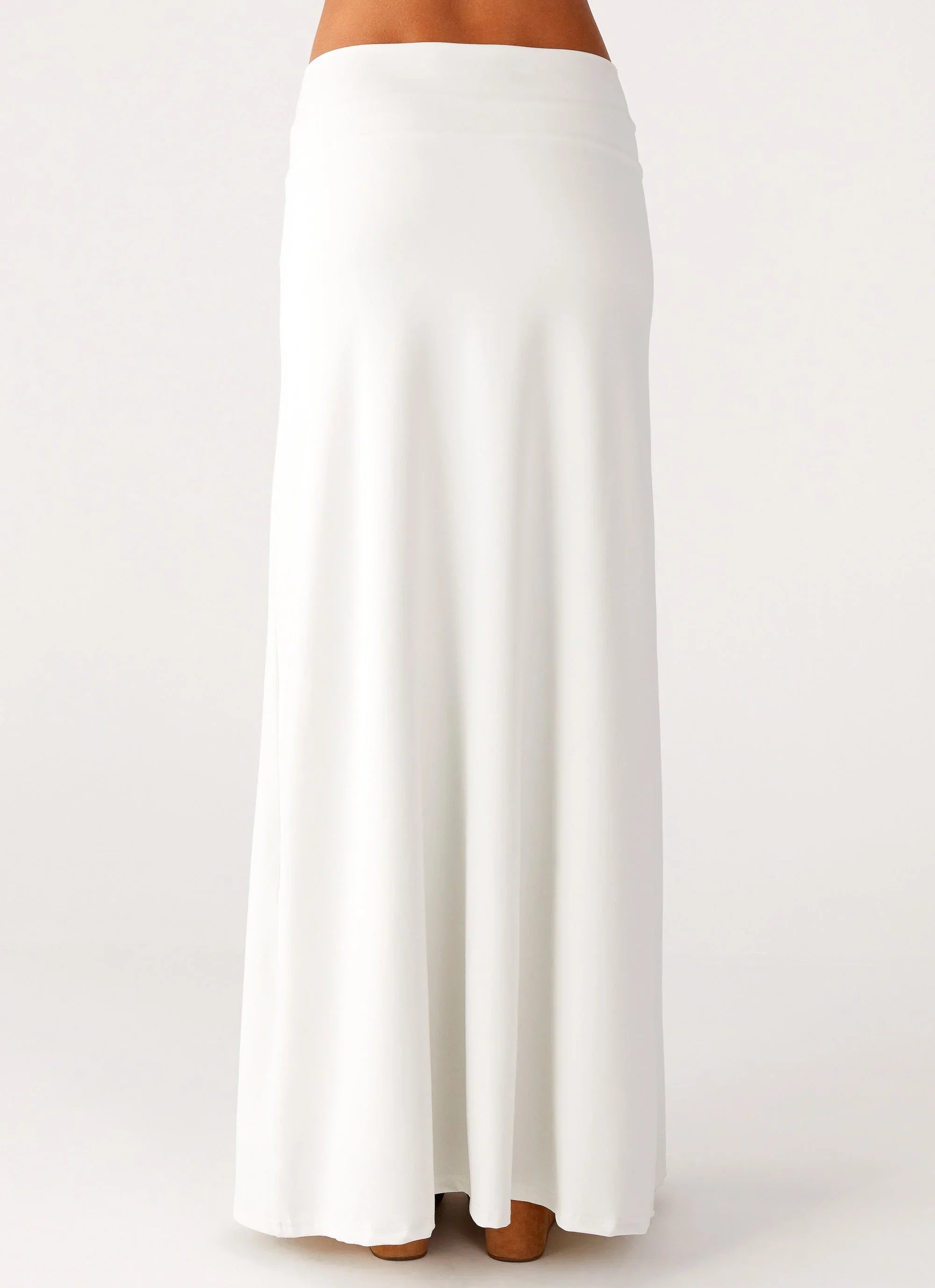 Shoreline Glow Maxi Skirt Off White