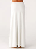 Shoreline Glow Maxi Skirt Off White