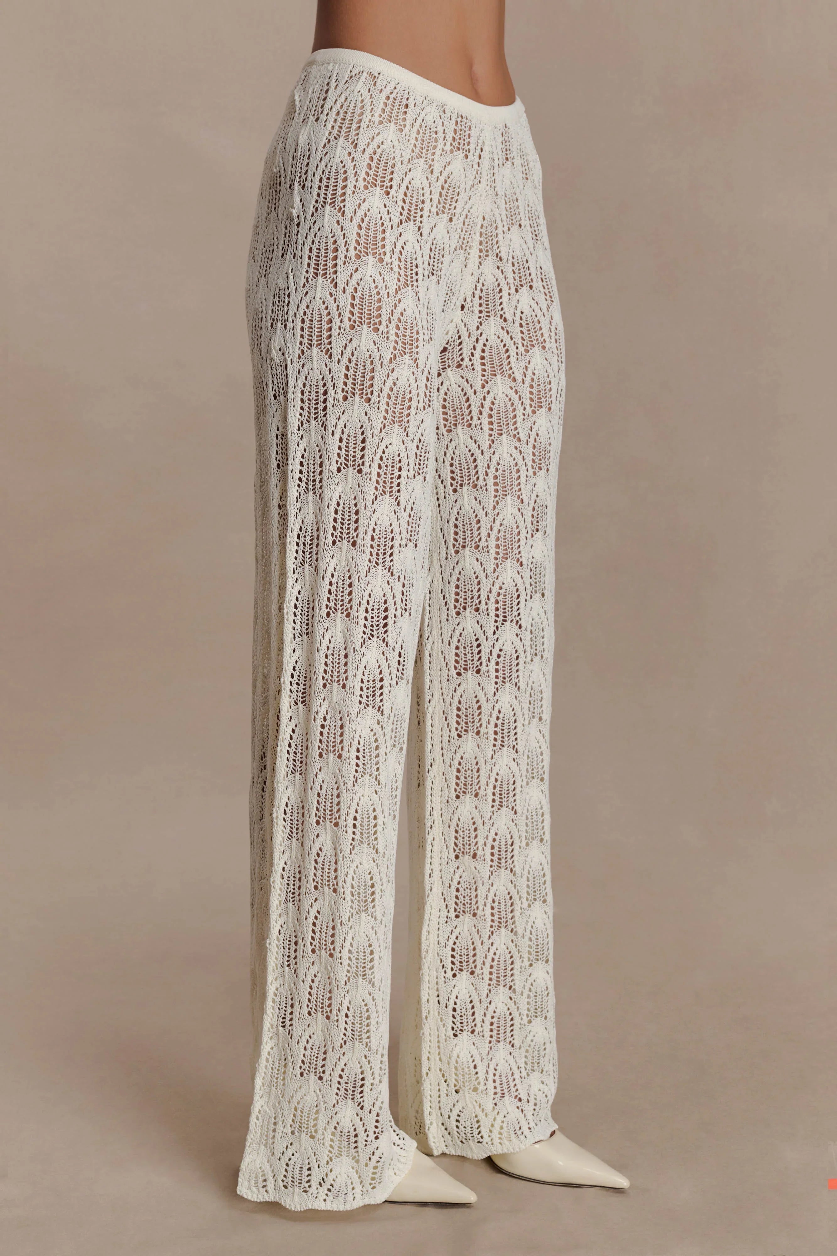 Glinda Crochet Pants Ivory