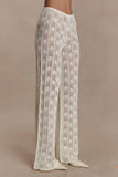 Glinda Crochet Pants Ivory