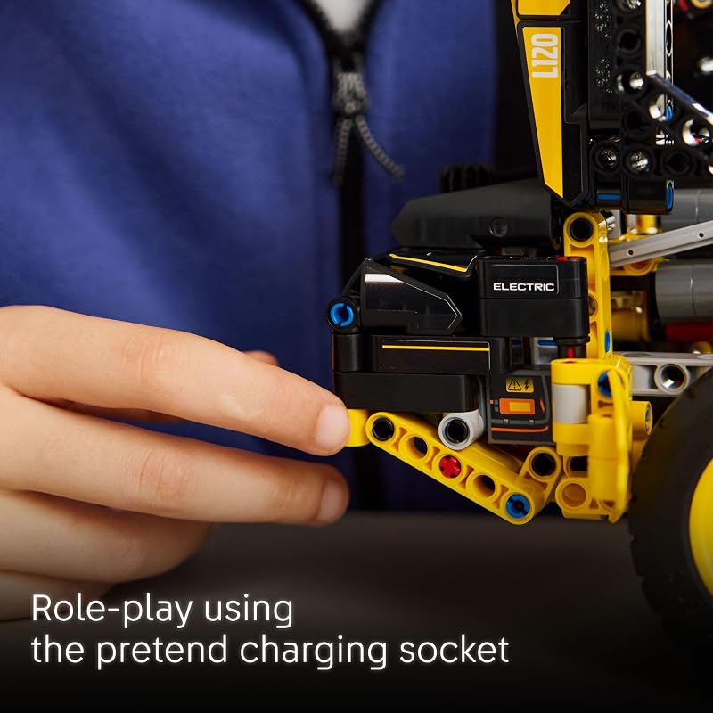 LEGO Technic Volvo L120 Electric Wheel Loader Construction Toy Pretend Play Building Set Great Birthday Gift for Boys Girls and Kids 9 Who Love Vehicle Playsets 42209