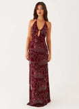 All For Love Maxi Dress Burgundy