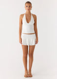 Illuminate Halter Top White