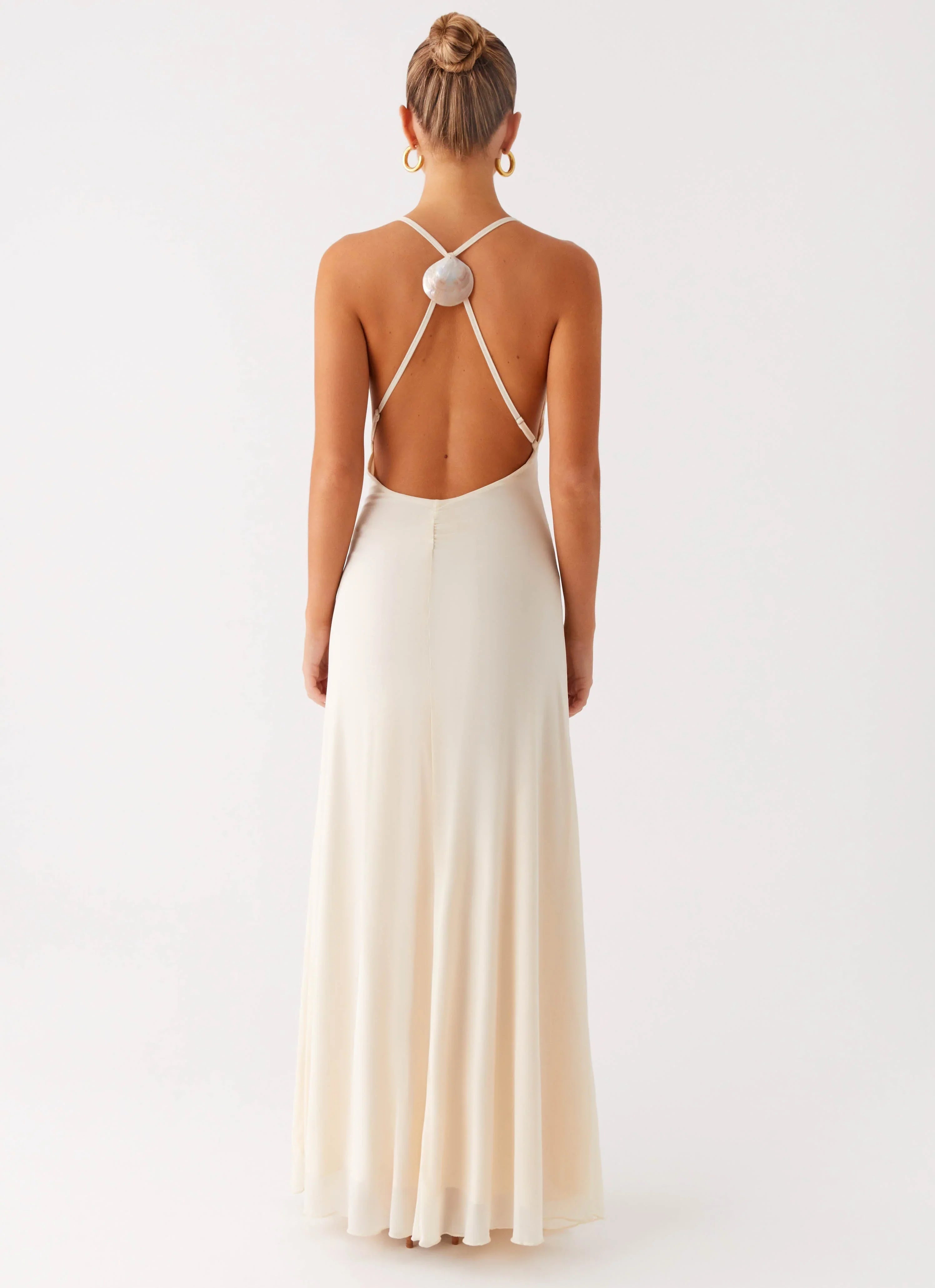 Dahliana Maxi Dress Off White