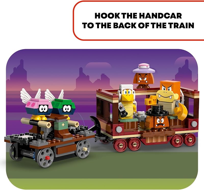 LEGO Super Mario The Bowser Express Train Toy Building Toys for Boys Girls Ages 9 Years Pretend Play W Minifigures Gift Idea for Kids 71437