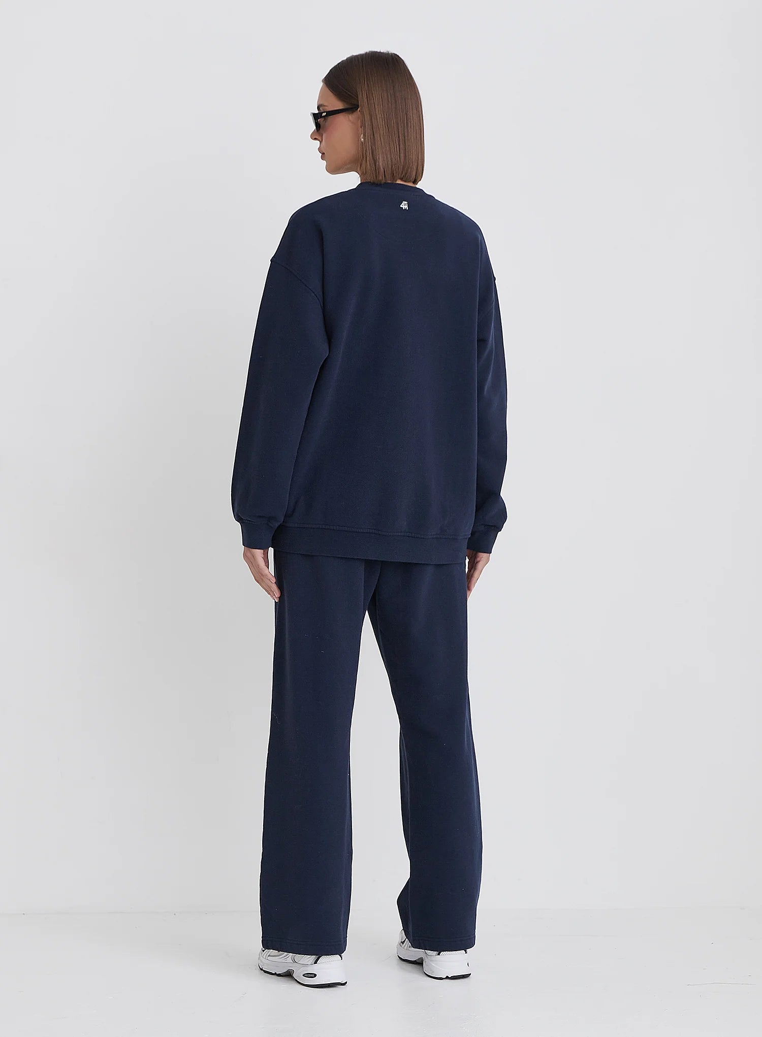Navy Fourth Slogan Classic Longline Sweatshirt