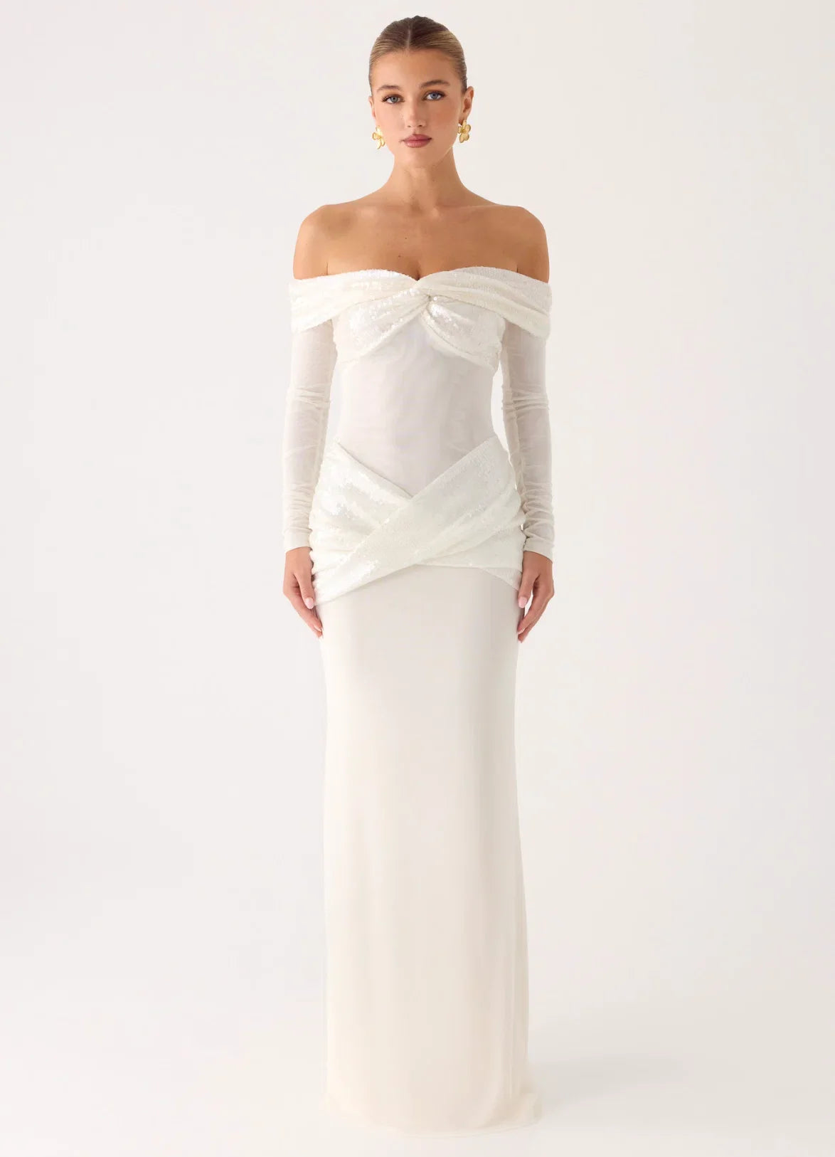 Never Really Over Maxi Dress White