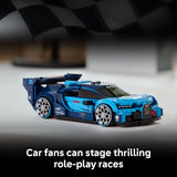 LEGO Speed Champions Bugatti Vision Gran Turismo Hyper Sports Car Building Toy for Kids Gamers Building Set W Bugatti Driver Minifigure for Boys Girls Ages 9 Gift Idea for Birthdays 77253