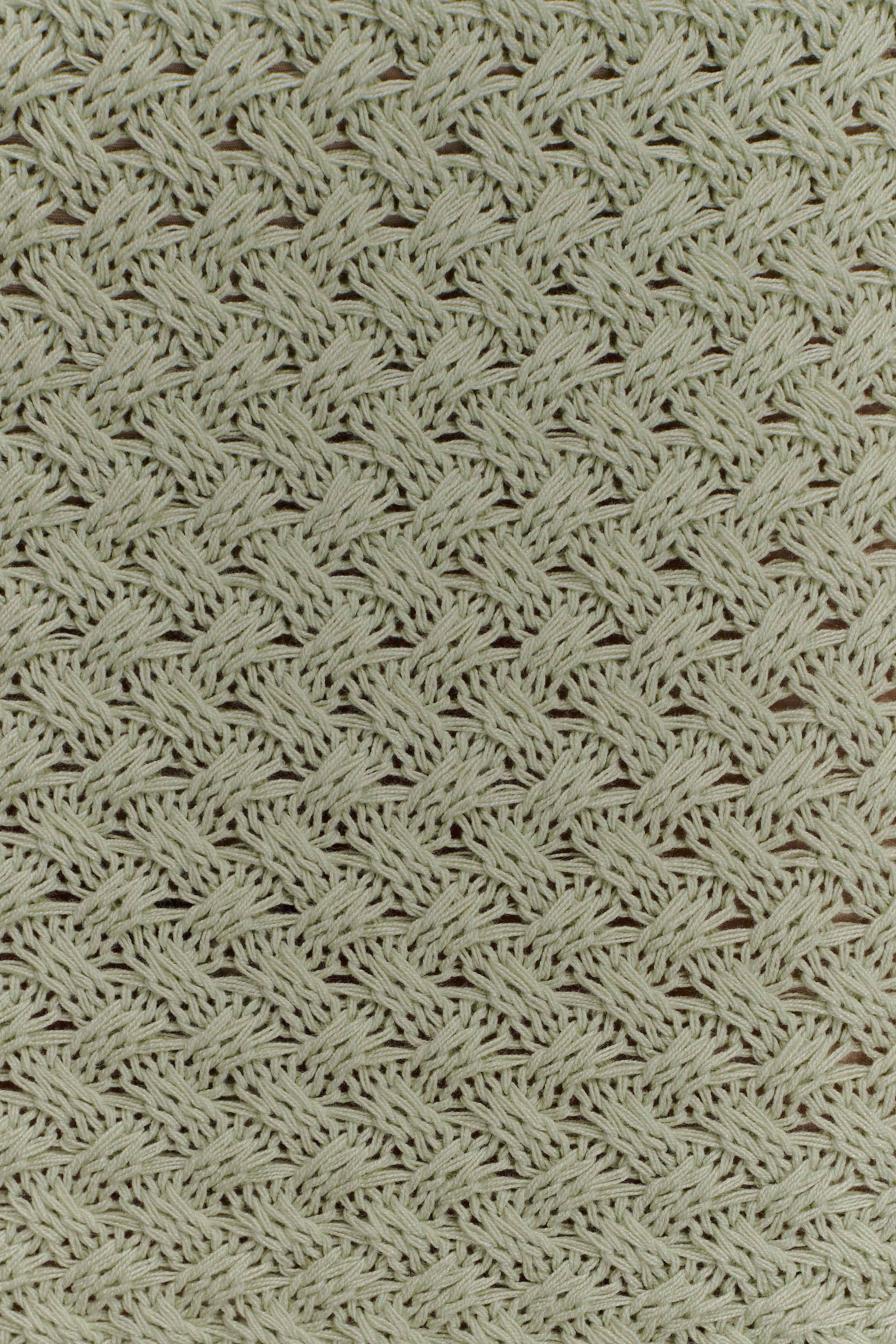 Terrymae Crochet Mini Skirt Pastel Green