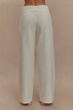 Natalya Knit Wide Leg Pants Ivory