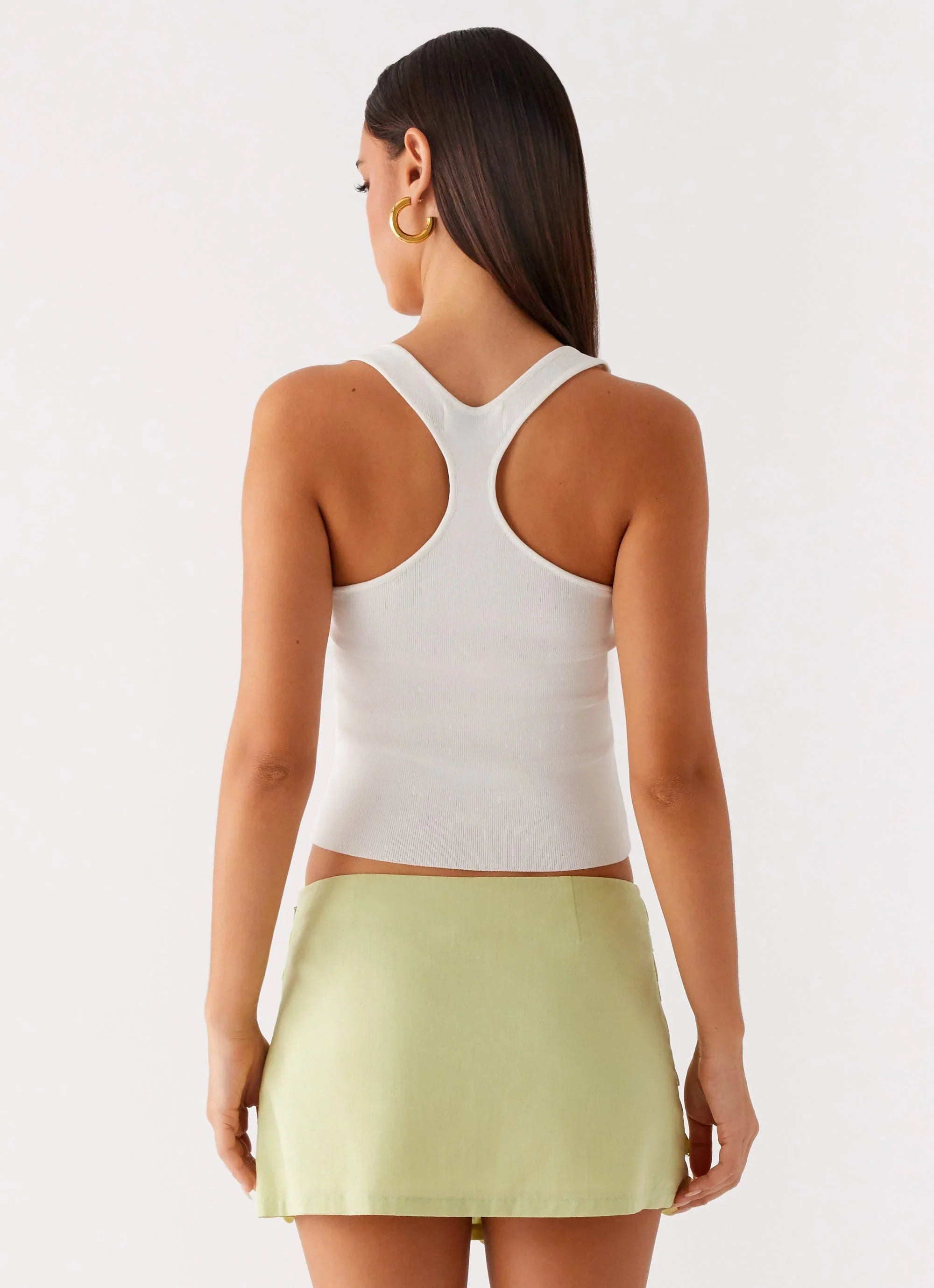 Movie Star Mini Skirt Lime Green