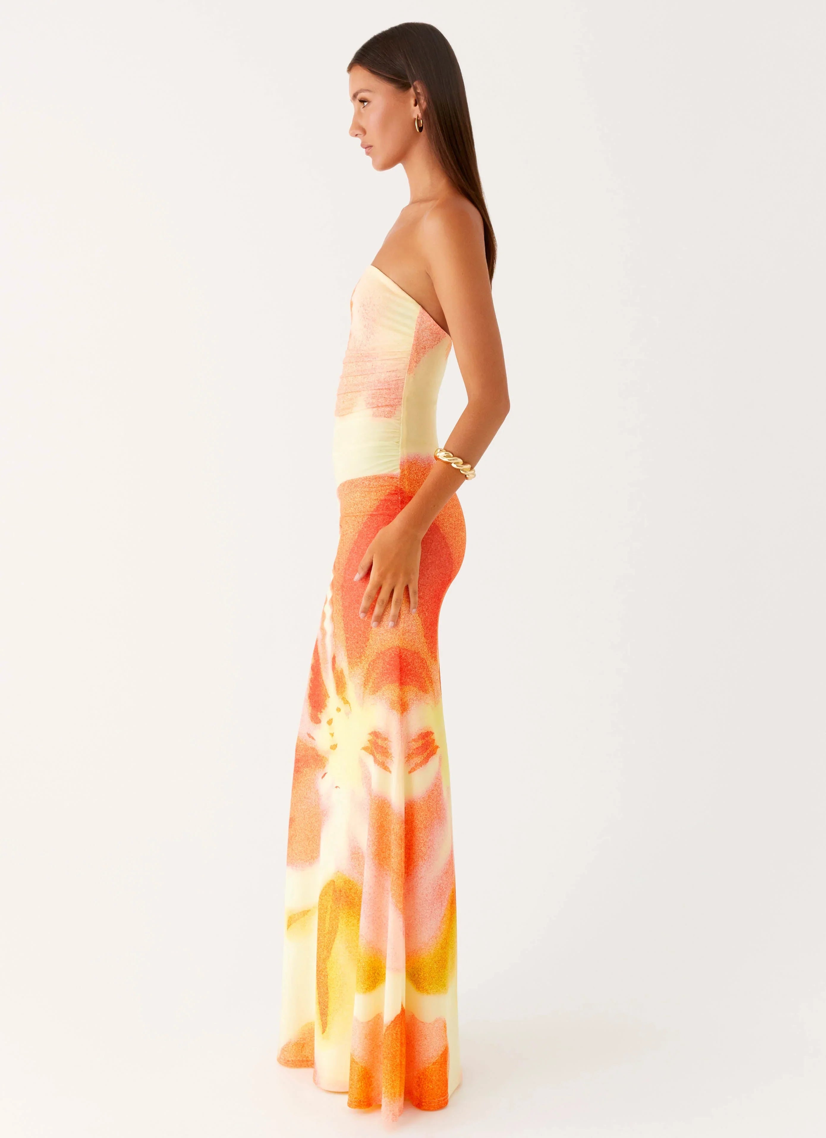 Iroha Strapless Maxi Dress Mimosa Blossom