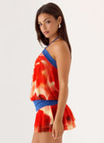 Telling You Mini Dress Sunburnt Petal