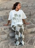 Off White Palm Print Graphic T Shirt