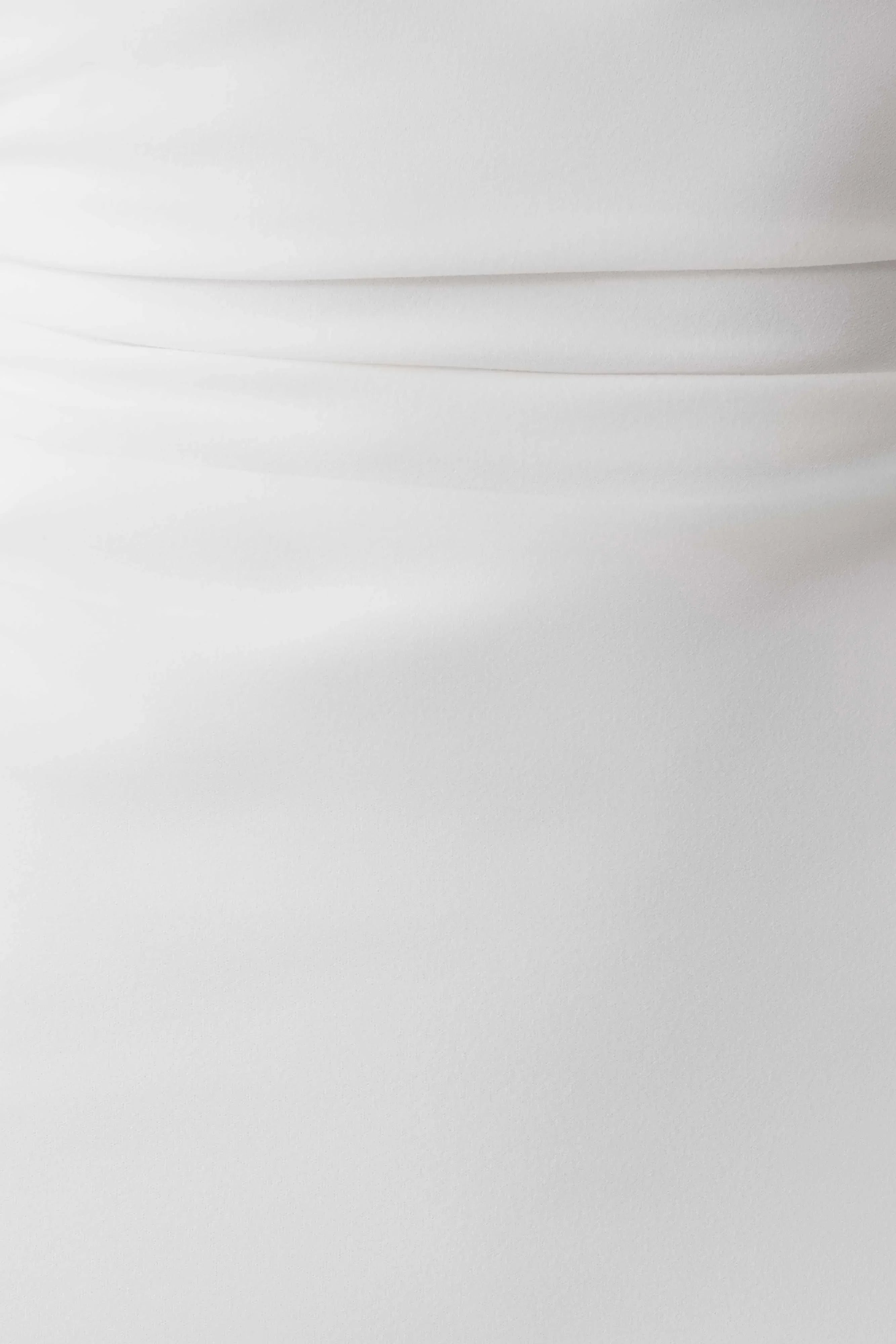 Thalyn Crepe Maxi Dress With Split White