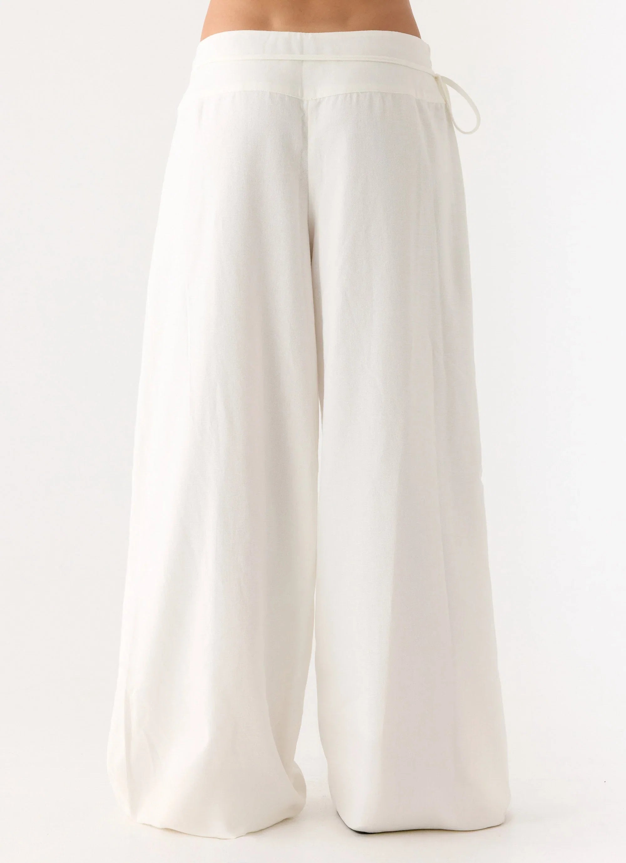 Isobel Linen Pants White