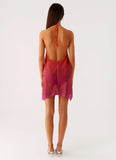 Twin Flame Mini Dress Orange Gradient