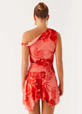 Wade Mini Dress Sicily Sunsets Print