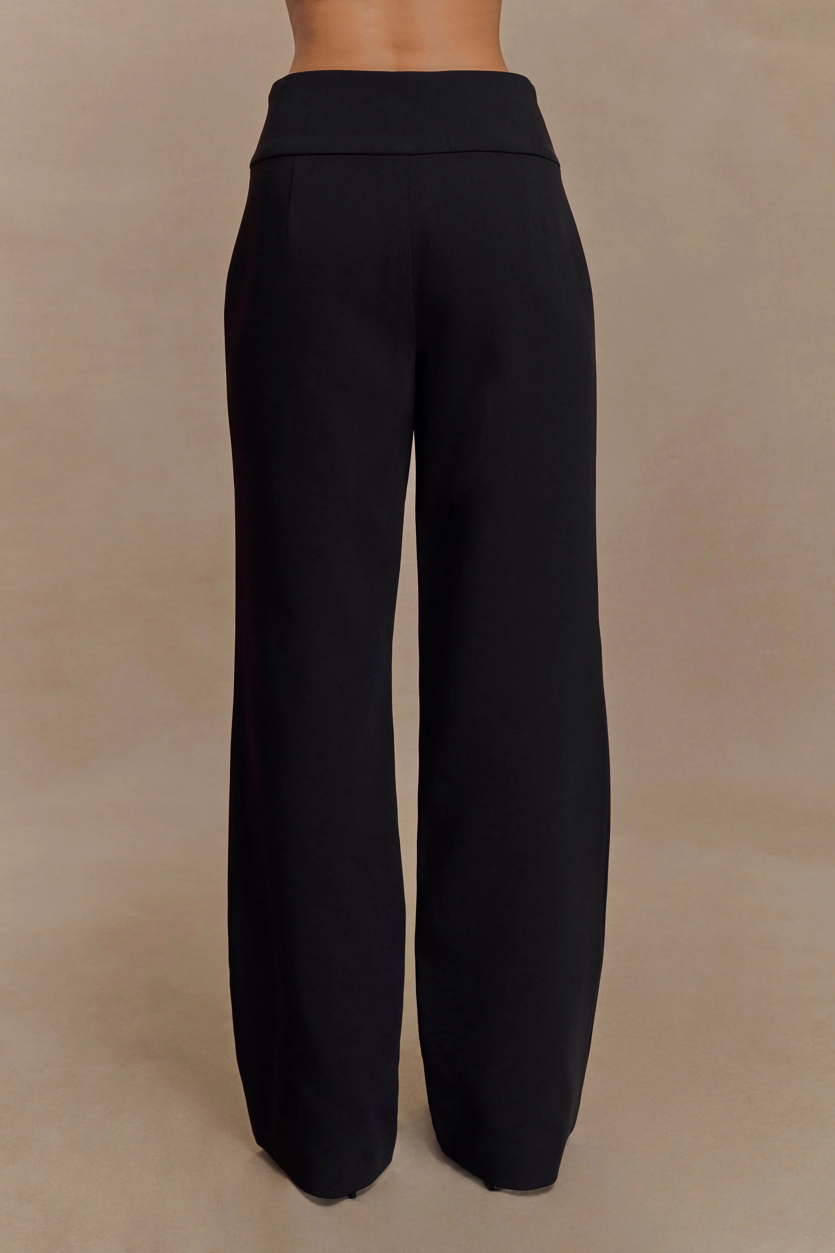 Lindie Straight Leg Suiting Pants Black