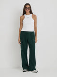 Green Fourth Branded Wide Leg Jogger