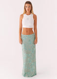 Signature Cropped Beaded Monogram Top White
