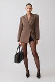 Mateo Oversized Blazer Cacao Brown