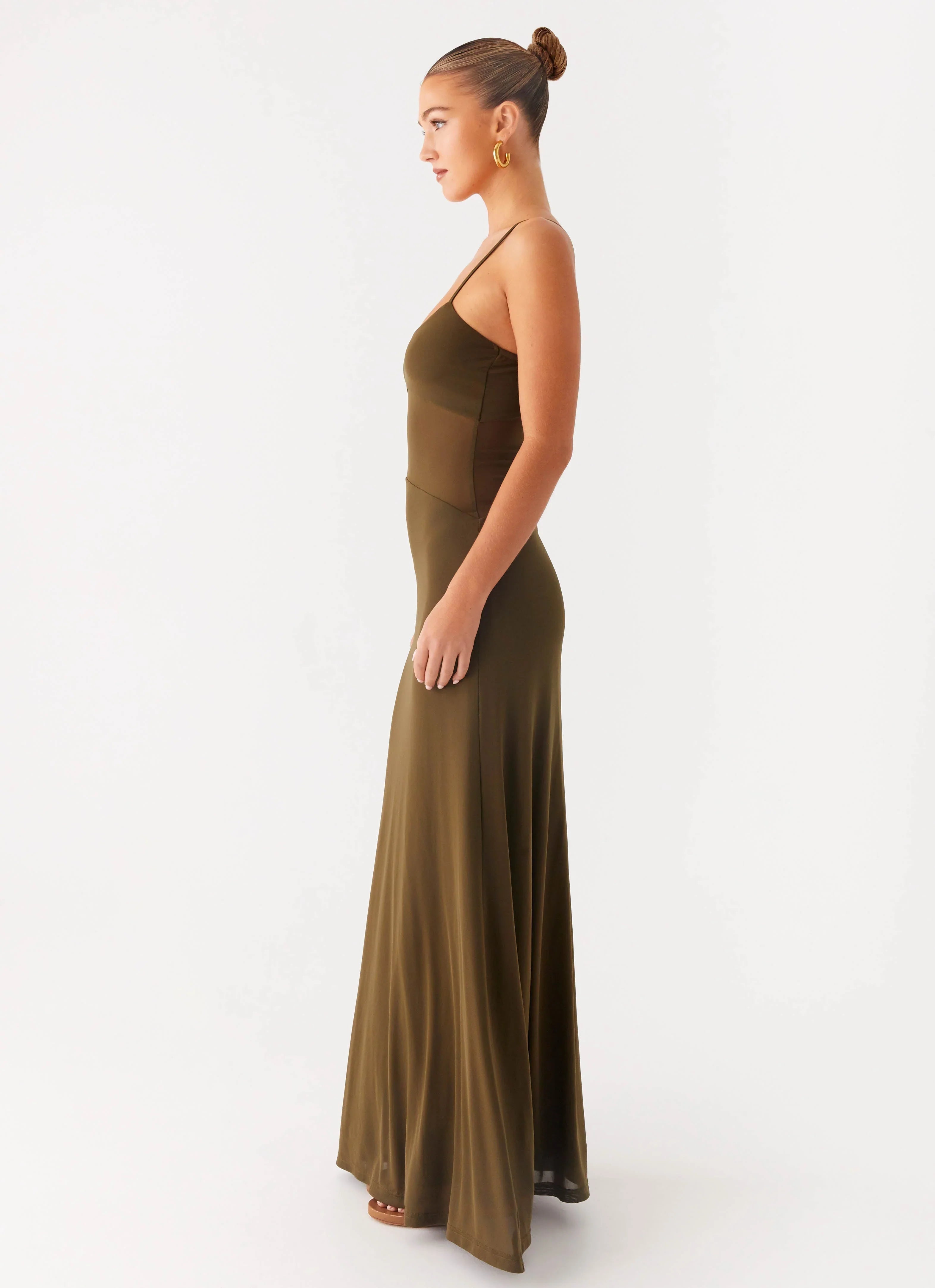 Starfall Maxi Dress Khaki