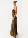 Starfall Maxi Dress Khaki