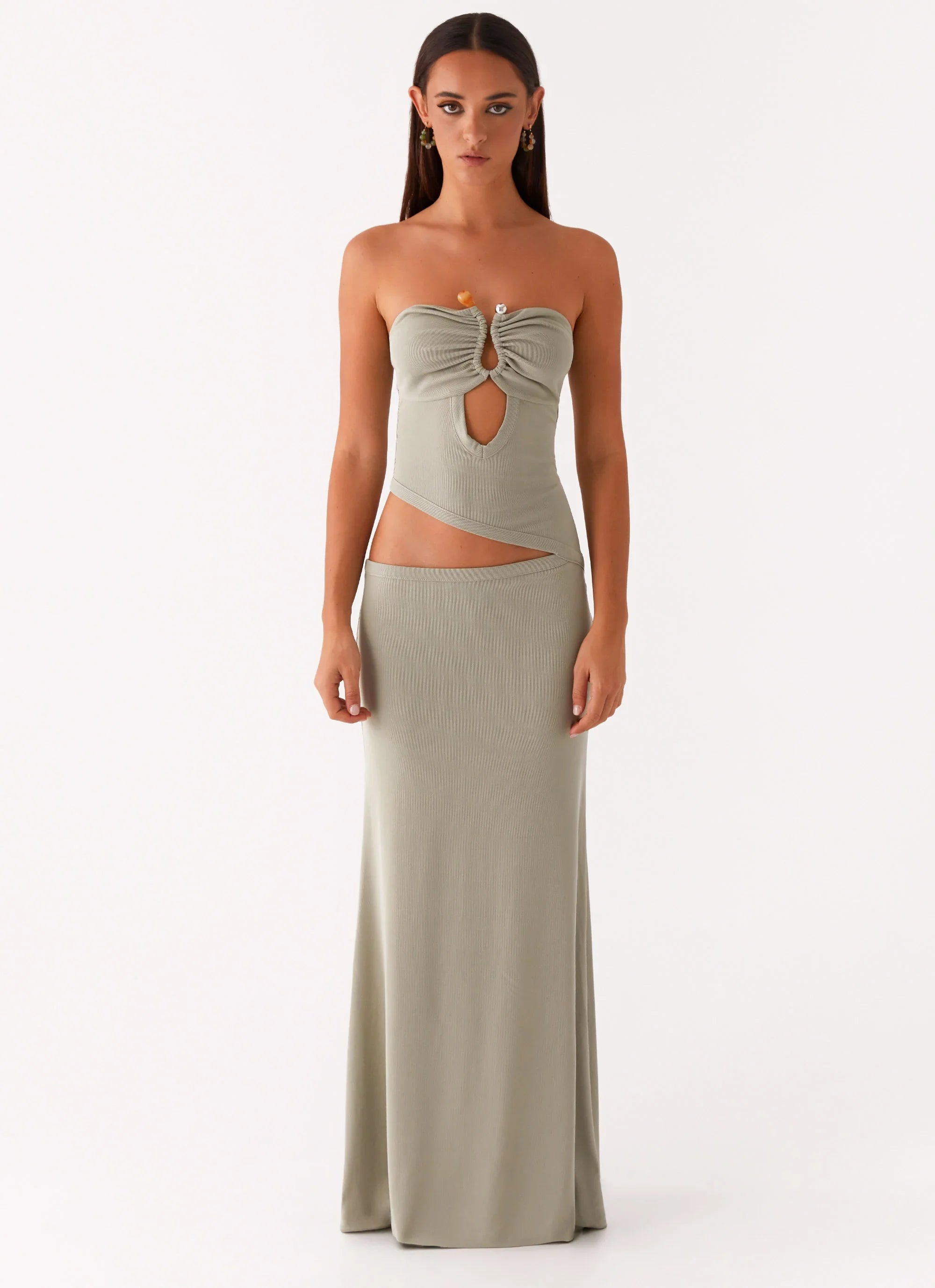 Wild Roses Maxi Dress Sage
