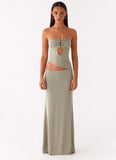 Wild Roses Maxi Dress Sage