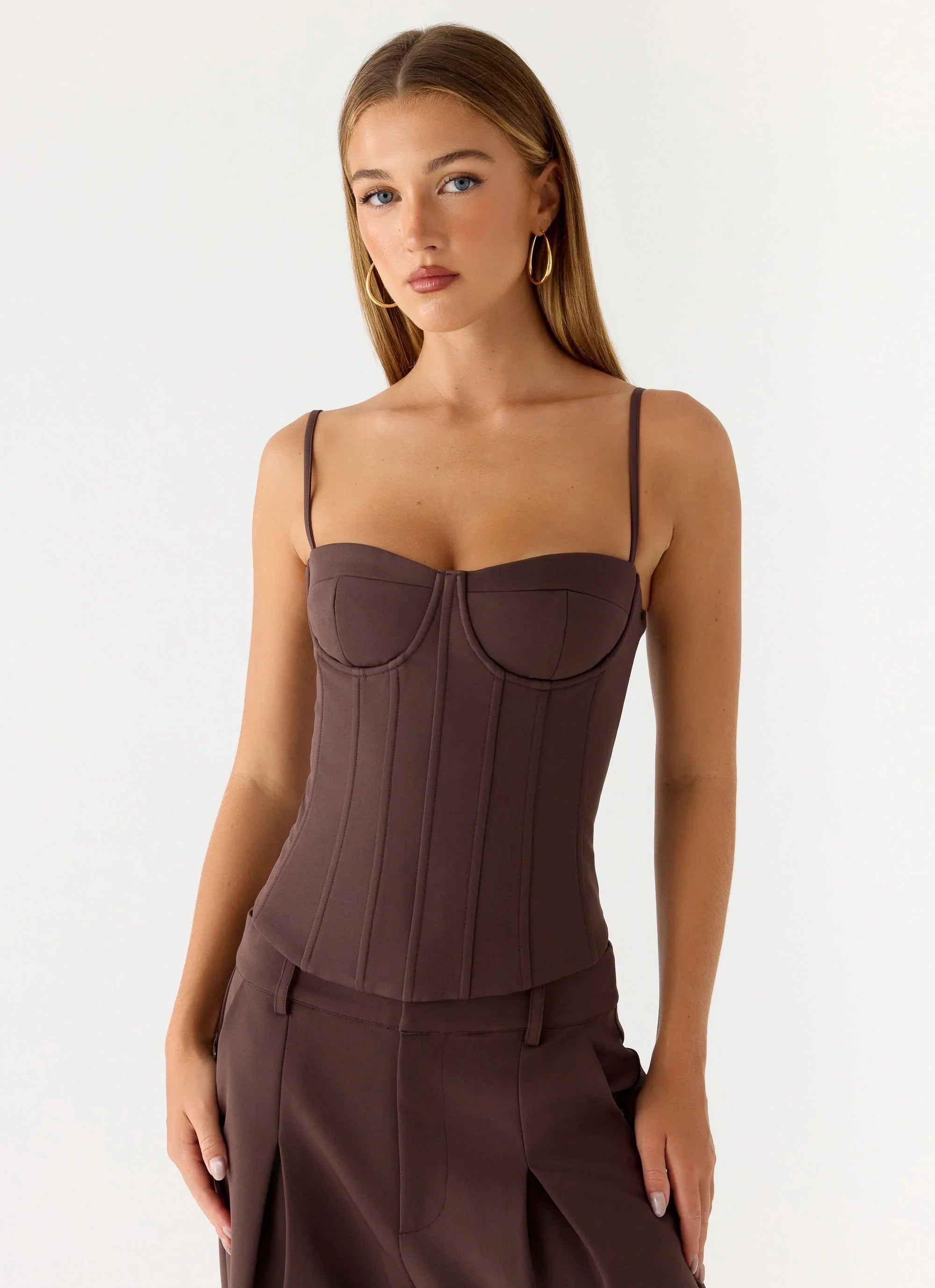 Ania Corset Top Chocolate