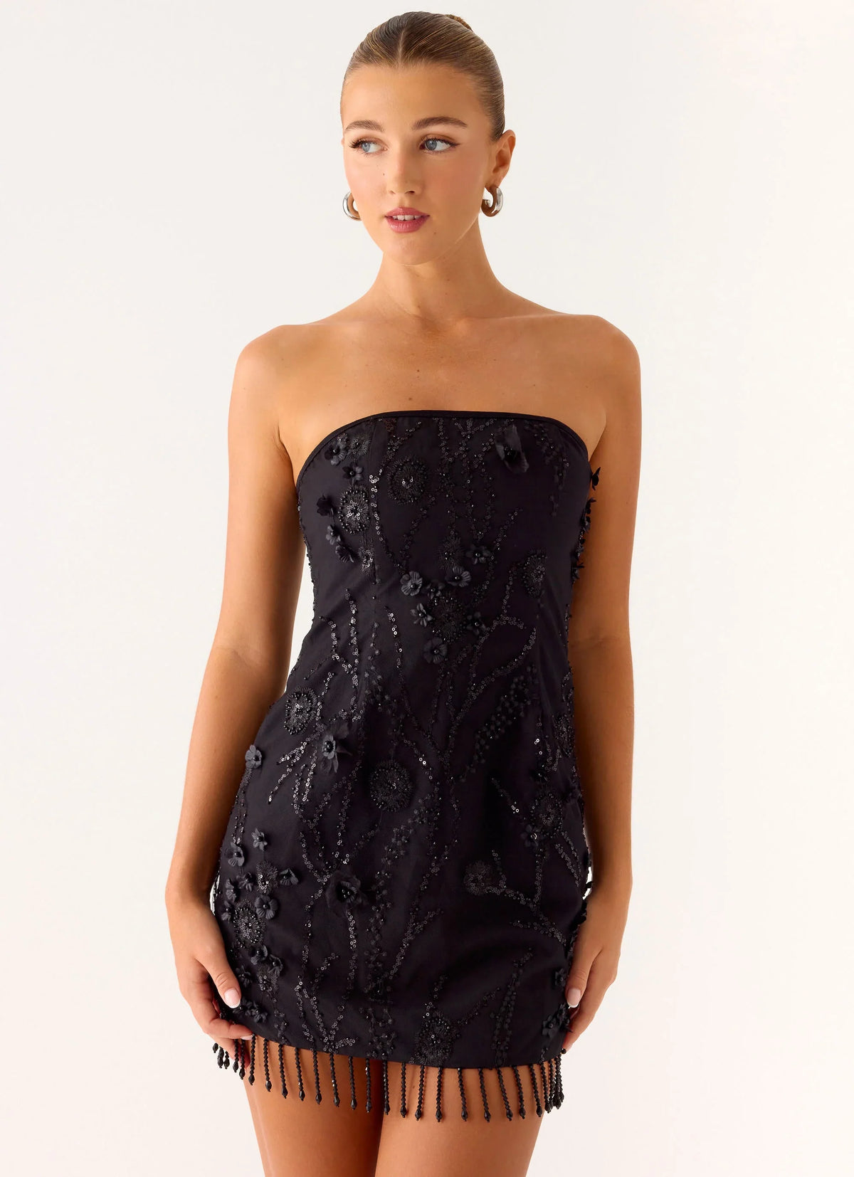 Wear My Kiss Mini Dress Black