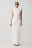 Elliot High Neck Sleeveless Maxi Dress White