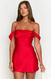 Zoella Red Off The Shoulder Mini Dress