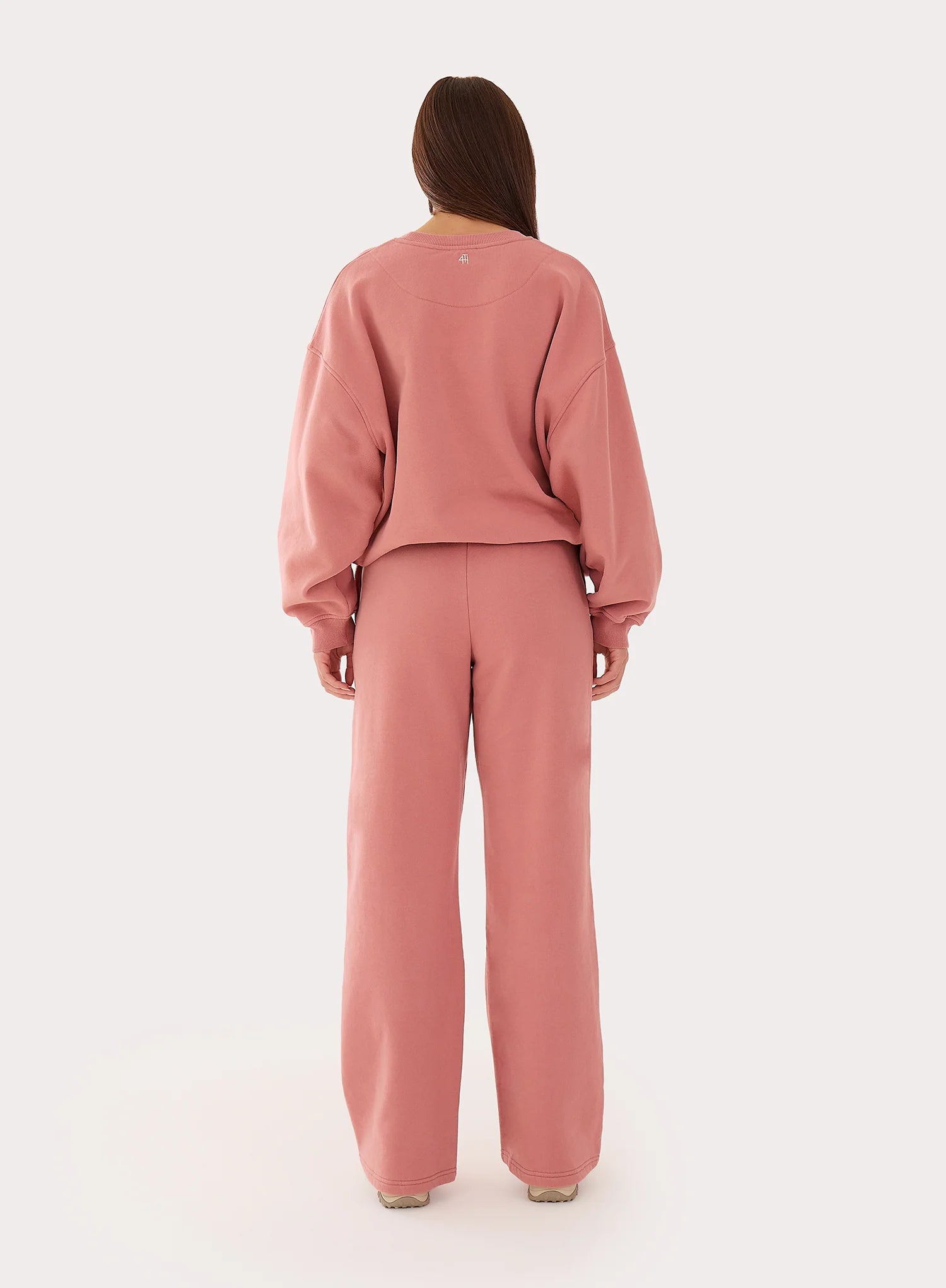 Pink 4th Wide Leg Branded Joggers