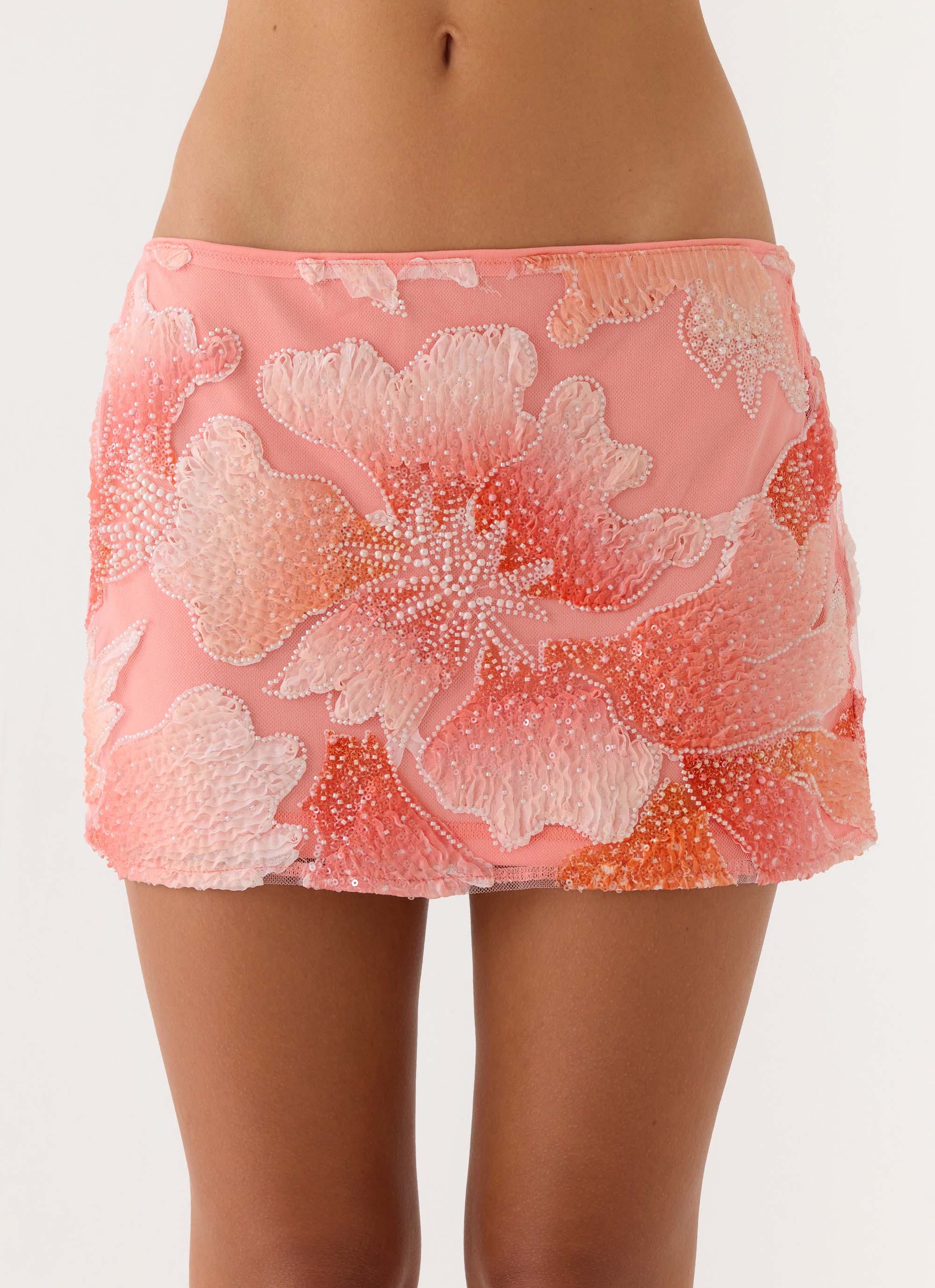 Dayna Mini Skirt Coral