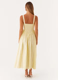 Pascuelle Midi Dress Yellow