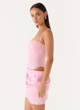 Kalila Corset Mini Dress Pink