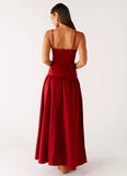 Vince Cami Maxi Dress Deep Red