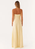 Tayla Linen Maxi Dress Yellow