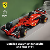 LEGO Technic Ferrari SF 24 F1 Model Car Kit Building Set for Adults Ages 18 with Realistic Features Ferrari DIY Craft for Display Gift Idea for F1 Fans 42207